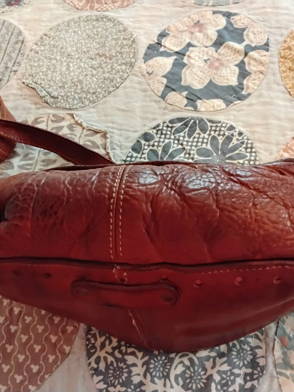 BED STU BROWN LEATHER SMALL CROSSBODY/PURSE - Picture 9 of 14